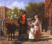 Agasse, Jacques-Laurent The Flower Seller oil painting artist